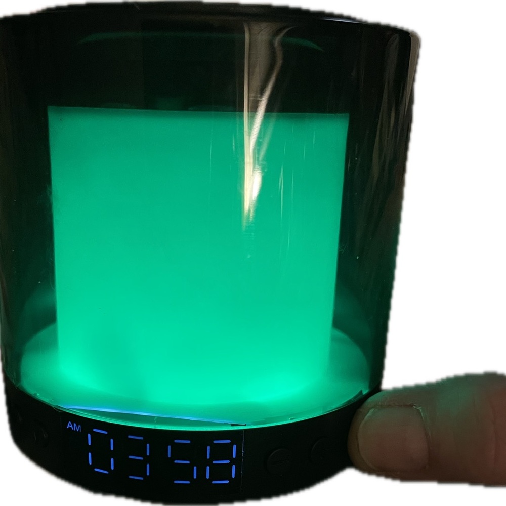 Portable Colorful Wireless Charging Alarm Clock Speaker! MAKE AN OFFER! Bundle - Picture 6 of 8